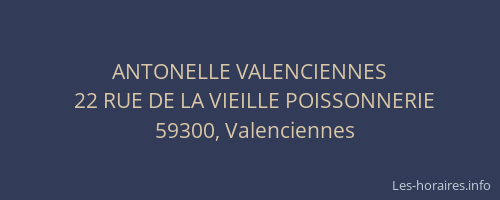 ANTONELLE VALENCIENNES