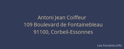 Antoni Jean Coiffeur