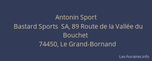 Antonin Sport