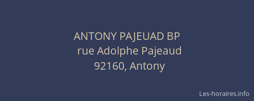 ANTONY PAJEUAD BP