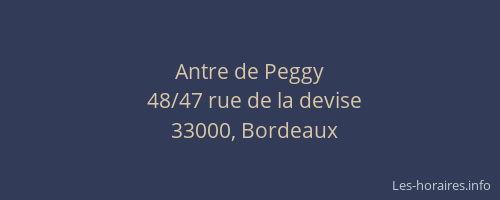 Antre de Peggy