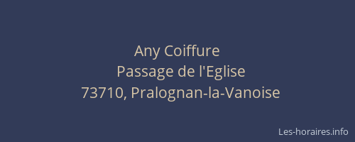 Any Coiffure
