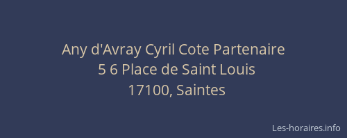 Any d'Avray Cyril Cote Partenaire