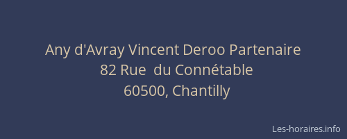 Any d'Avray Vincent Deroo Partenaire