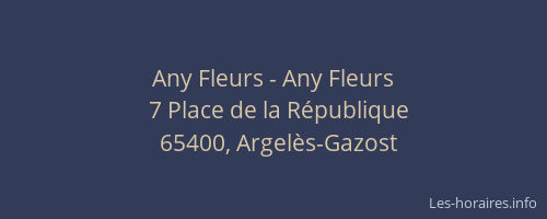 Any Fleurs - Any Fleurs