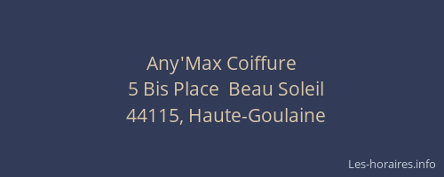 Any'Max Coiffure