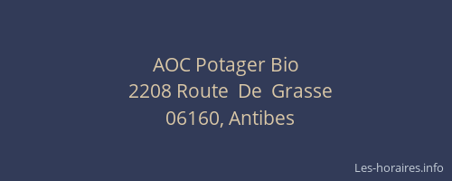 AOC Potager Bio