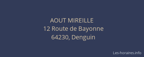 AOUT MIREILLE