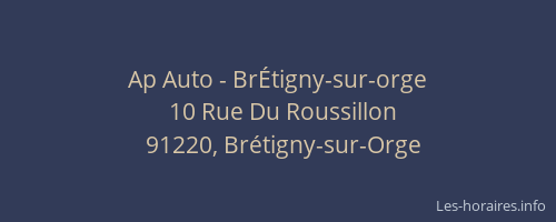 Ap Auto - BrÉtigny-sur-orge