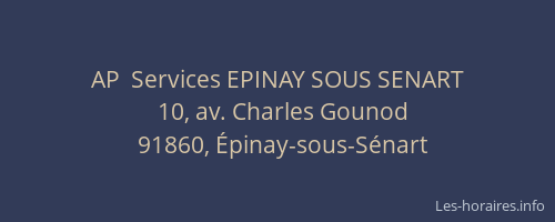 AP  Services EPINAY SOUS SENART