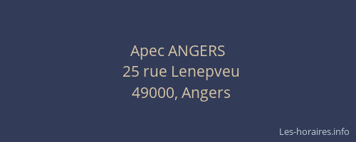 Apec ANGERS