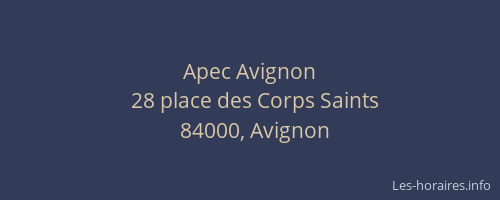 Apec Avignon