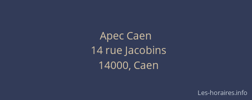 Apec Caen
