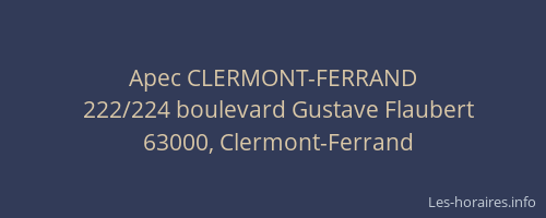 Apec CLERMONT-FERRAND