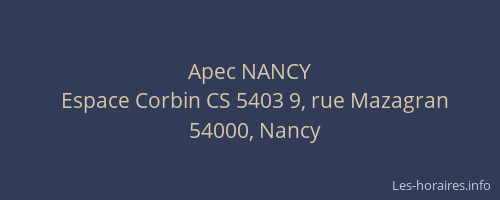 Apec NANCY