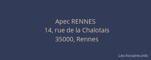 Apec RENNES