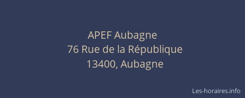 APEF Aubagne