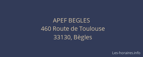 APEF BEGLES