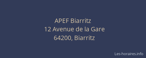 APEF Biarritz