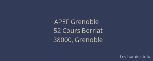APEF Grenoble