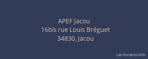 APEF Jacou