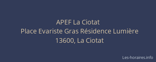 APEF La Ciotat