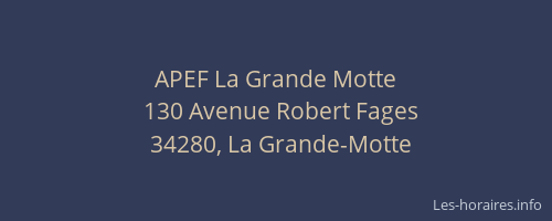 APEF La Grande Motte