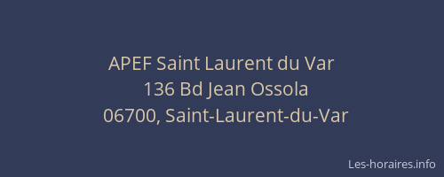 APEF Saint Laurent du Var