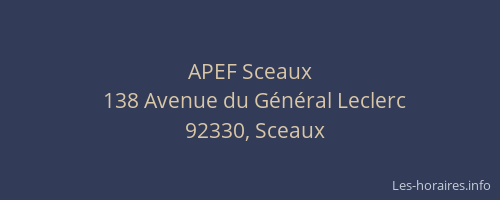 APEF Sceaux