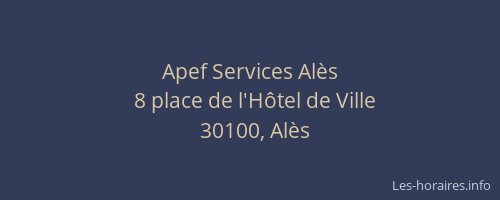 Apef Services Alès