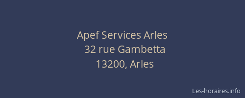 Apef Services Arles