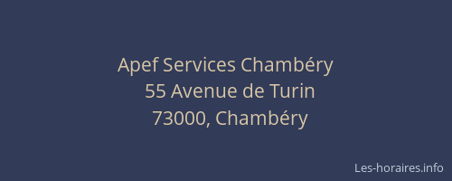 Apef Services Chambéry