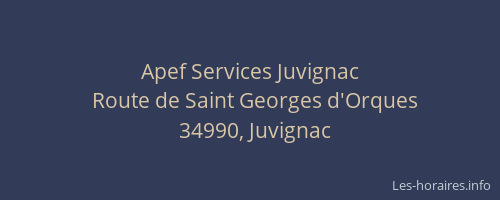 Apef Services Juvignac