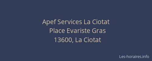 Apef Services La Ciotat