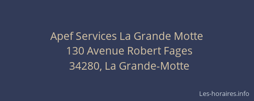 Apef Services La Grande Motte