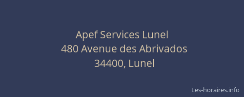 Apef Services Lunel