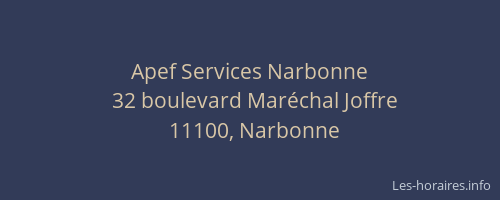 Apef Services Narbonne