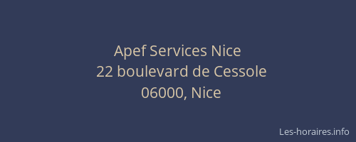 Apef Services Nice