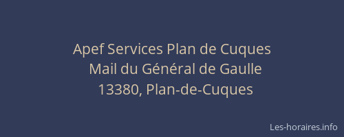 Apef Services Plan de Cuques
