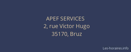 APEF SERVICES