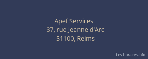Apef Services