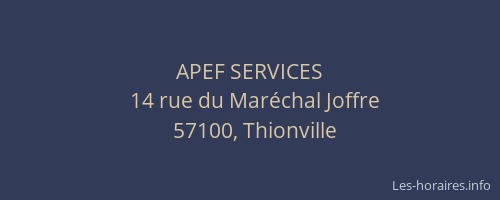 APEF SERVICES
