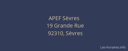 APEF Sèvres