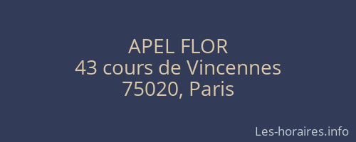 APEL FLOR