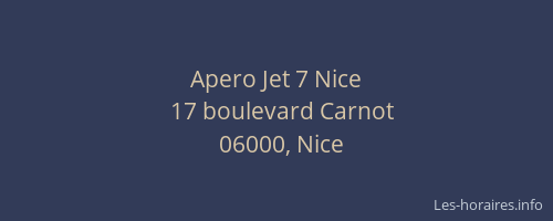 Apero Jet 7 Nice