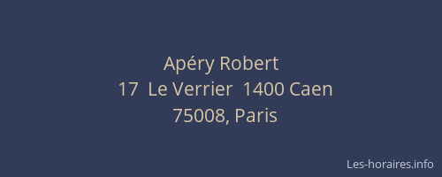 Apéry Robert