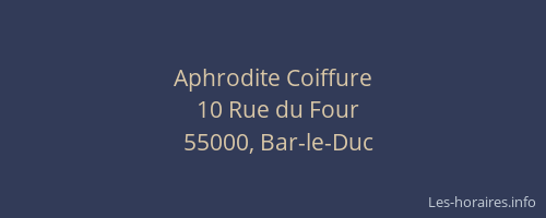 Aphrodite Coiffure