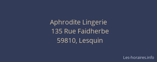 Aphrodite Lingerie