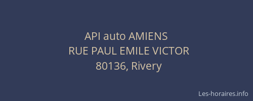 API auto AMIENS