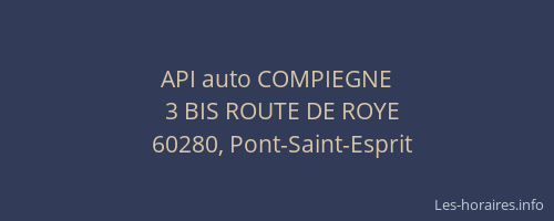 API auto COMPIEGNE